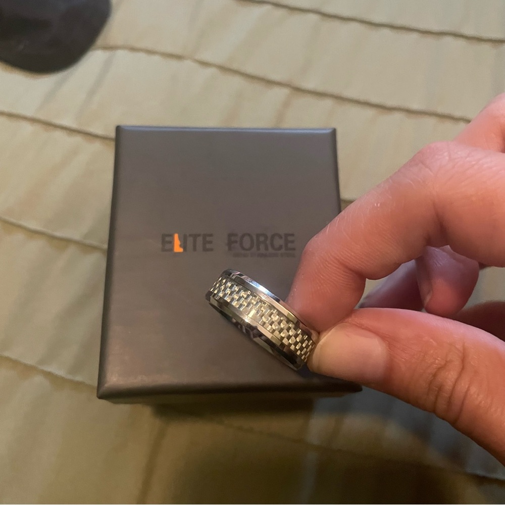 NEW elite force stainless steel men’s ring